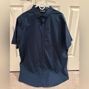 Men’s short sleeve golf shirt. 2xlt. Navy